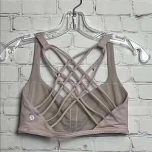 Lululemon Athletica Strappy Sports Bra Blush Pink